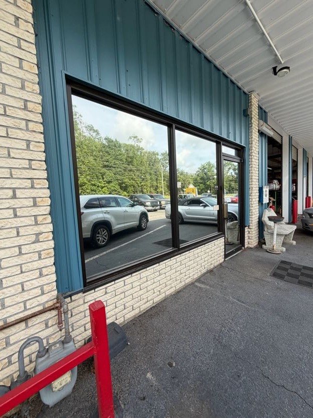 Commercial storefront window tint